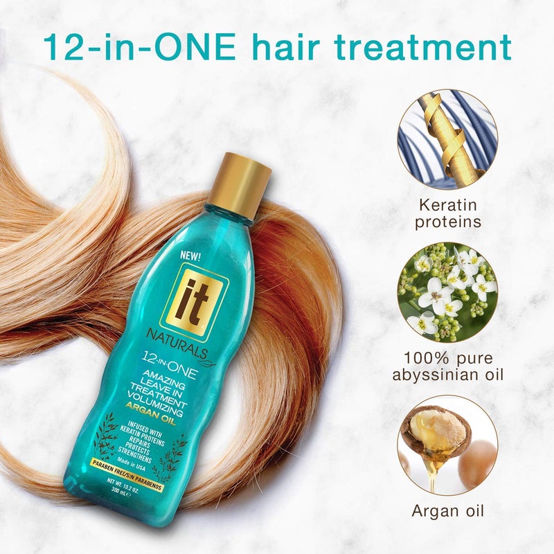 It Haircare 12-in-one Amazing Moroccan Argan Oil Leave-in Treatment, 10.2 Oz - Image 4